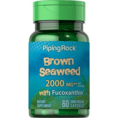 Brown Seaweed Capsules 2000mg | 60 Count | by Piping Rock
