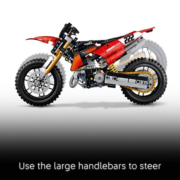 LEGO Technic Ducati Desmo450 MX Motocicleta de Fábrica 42238 3