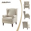 Set of 2 Umberto Traditional Accent Armchair with Turned Legs | ARTFUL LIVING DESIGN - 3 of 4