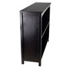 30" x 37.01" Terrace 3 Tier Bookshelf Espresso Brown - Winsome: MDF Composite, Metal Hardware - 4 of 4