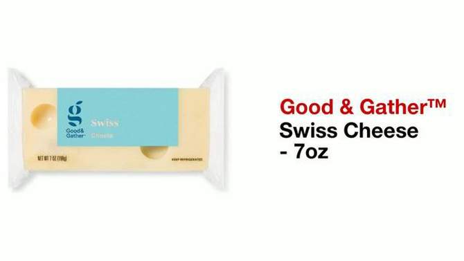 Swiss Cheese - 7oz - Good &#38; Gather&#8482;, 2 of 5, play video