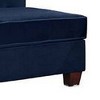 Royal Hampton 58 Inch One Arm Reversible Chaise, 2 Pillows, Nailhead Trim, Indigo - 4 of 4