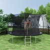 VYNXARIA 12FT Arc-Shaped Trampoline with Double-Sided Color Pad and Safety Enclosure - 3 of 4