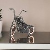 HomeRoots 8" Black Metal Hand Painted Model Motorcycle Tabletop Sculpture - 2 of 4