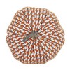 Whisen Set of 2, 10.2x10.2x9.5" Fabric Pumpkin, Pumpkin Ornament Decor for Harvest Festival Fall Festival & Thanksgiving - Orange - 4 of 4