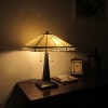 Chloe Lighting Theros Tiffany-style 2 Light Mission Table Lamp 16" Shade - 2 of 4