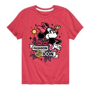 Boys' - Disney - Minnie Mouse is a Fashion Icon Short Sleeve Graphic T-Shirt - 1 of 4