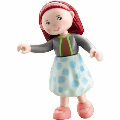 HABA Little Friends Imke - 4" Dollhouse Doll Toy Figure with Red Hair & Headband