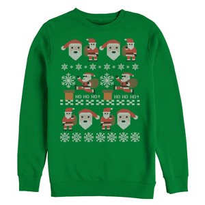 Men's Lost Gods Ugly Christmas Santa Claus Sweatshirt - 1 of 3