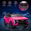 2 Seater Ride on Car for Kids, 24V Licensed Cadillac Electric Car Toy, Ride on Truck with Remote Control, Suspension, Music, LED - 4 of 4