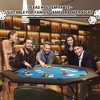 CuisinSmart Collapsible Octagon Poker Table, Poker Table Foldable with Cup Holders, 8 Players Octagon Game Table for Blackjack Club Family Games - 3 of 4
