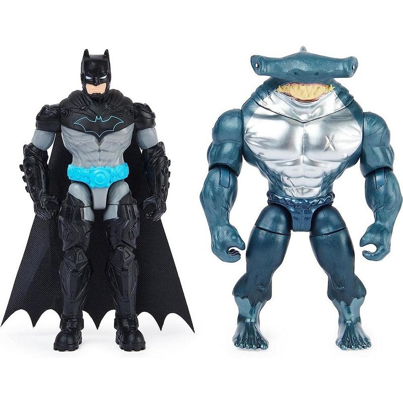DC Comics Batman 4-inch Bat-Tech Batman and King Shark Action Figures with 6 Mystery Accessories, for Kids Aged 3 and up, 2 of 5