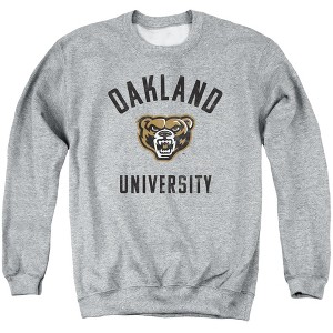 Oakland University Official Golden Grizzlies Logo Adult Crewneck Sweatshirt - 1 of 4