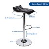 ELECWISH Set of 2 Barstool, Adjustable Swivel Bar Stools with PU Leather and Chrome Base, Gaslift Pub Counter Chairs - 4 of 4
