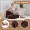 3-in-1 Convertible Folding Sleeper Chair Sofa Bed Lazy Couch with Pillow Fabric for Living Room - 4 of 4