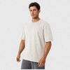 Anna-Kaci Active Men's Oversized Fit Short Sleeve T-Shirt with Drop Shoulders and Relaxed Silhouette for Everyday Style - 3 of 4