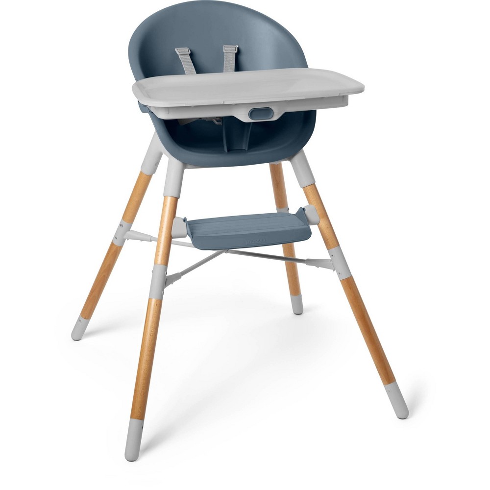 Skip Hop EON 4-in-1 High Chair - Slate Blue: Booster, Youth Seat, 5-Point Harness, 80 lbs Capacity