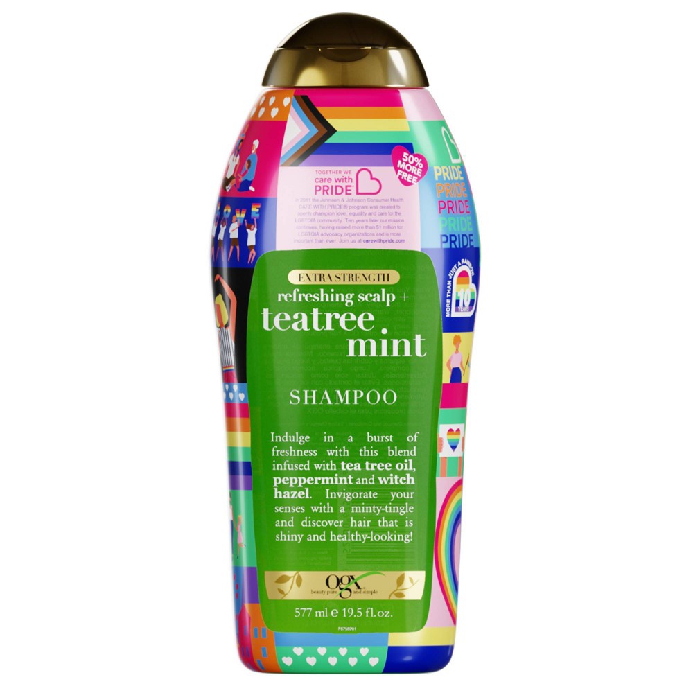 OGX Care with Pride Extra Strength Tea Tree Mint Shampoo - 19.5 fl oz