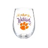 Clemson University, 17oz Boxed Stemless Glass - 2 of 3