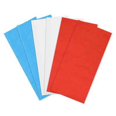 40ct Father's Day Bulk Tissue Paper Blue White Sand