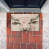 Stupell Industries Floral Kissed Cow Printed Outdoor Door Mat, design by Heidi Kuntz, 18"x30" - 4 of 4