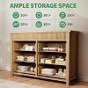 Drawer Dresser for Bedroom, Wooden Chest of Drawers, Fluted TV Stand, Storage Organizer for Living Room, Hallway and Entryway - 4 of 4