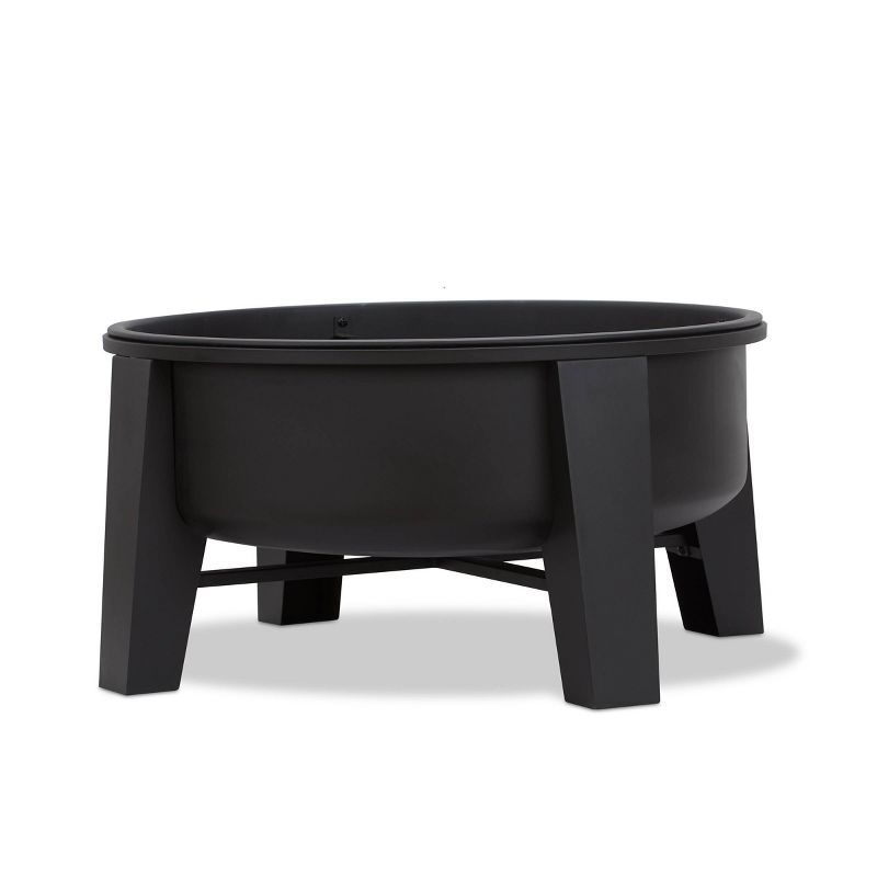 Forsyth Fire Pit - Black - Real Flame, 2 of 11