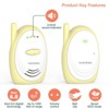 HelloBaby Audio Baby Monitor (HB168) - Yellow/White - 2 of 4