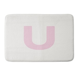 Deny Designs April Lane Art Block Monogram Memory Foam Bath Mat - 1 of 4