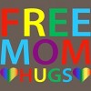 Adult Design By Humans Free Mom Hugs Hears Pride By Avocato Racerback Tank Top - 2 of 2