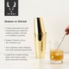Viski Gold Cocktail Shaker Set - Gold Bar Set for Cocktails - Shaker, Mixing Glass, Barspoon and Bartender Accessories - Stainless Steel Set of 7 - 2 of 4