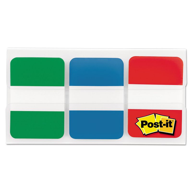 Post-it File Tabs 1 x 1 1/2 Blue/Green/Red 66/Pack 686GBR, 1 of 3