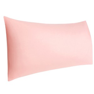 PiccoCasa 100% Cotton 250 Thread Count Envelope Closure Soft Body Pillowcase 1 Pc - 1 of 4