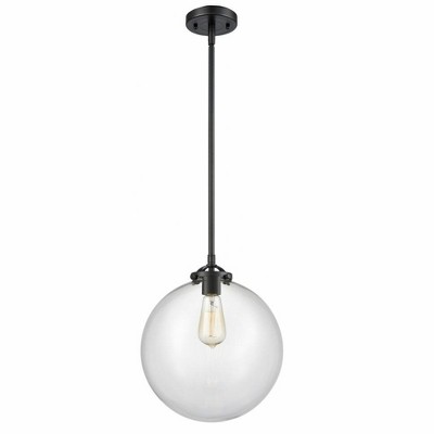 Beacon - 1 Light Stem Hung Mini Pendant In Industrial Style-13.38 Inches Tall and 12 Inches Wide