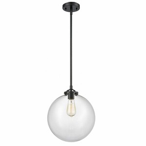 Beacon - 1 Light Stem Hung Mini Pendant In Industrial Style-13.38 Inches Tall and 12 Inches Wide - 1 of 1
