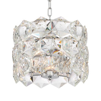 Vienna 18.5" Chrome Crystal Pendant Chandelier
