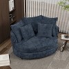 Mlmh & Kngwa 55.1" W Oversized Modern Reading Sofa Chair With 5 Pillows - 2 of 4