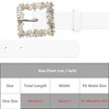 INSPIRE CHIC Women's Rhinestone Buckle Belts Faux Leather Waistband Belt 1Pc - 4 of 4