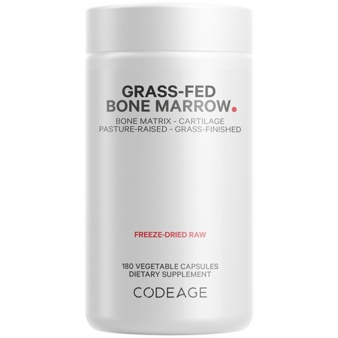 Codeage Grass-Fed Bone Marrow, Freeze Dried, Non-Defatted, Desiccated - 180ct - image 1 of 4