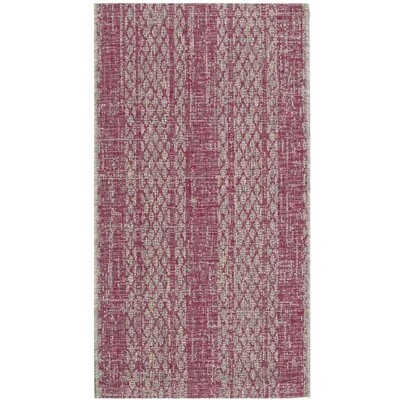 light grey/fuchsia