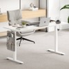 FURNIinspire Desks, Standing Desk Adjustable Height Sit Stand Home Office Desk, White, 48"*24"*29" - 3 of 4
