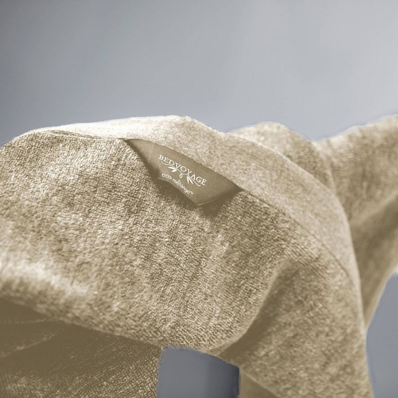 Melange Viscose from Bamboo Cotton Bath Sheet Sand - BedVoyage, 6 of 10