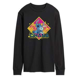 Men's - Disney - Lilo & Stitch Long Sleeve Graphic T-Shirt - 1 of 4
