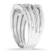 Pompeii3 14K White Gold 1ct Real Diamond Right Hand Ring - 3 of 4