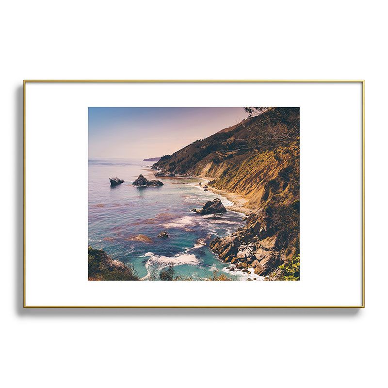 Bethany Young Photography Big Sur Pacific Coast Highway 24"x36" Gold Metal Framed Art Print - Deny Designs, 1 of 5