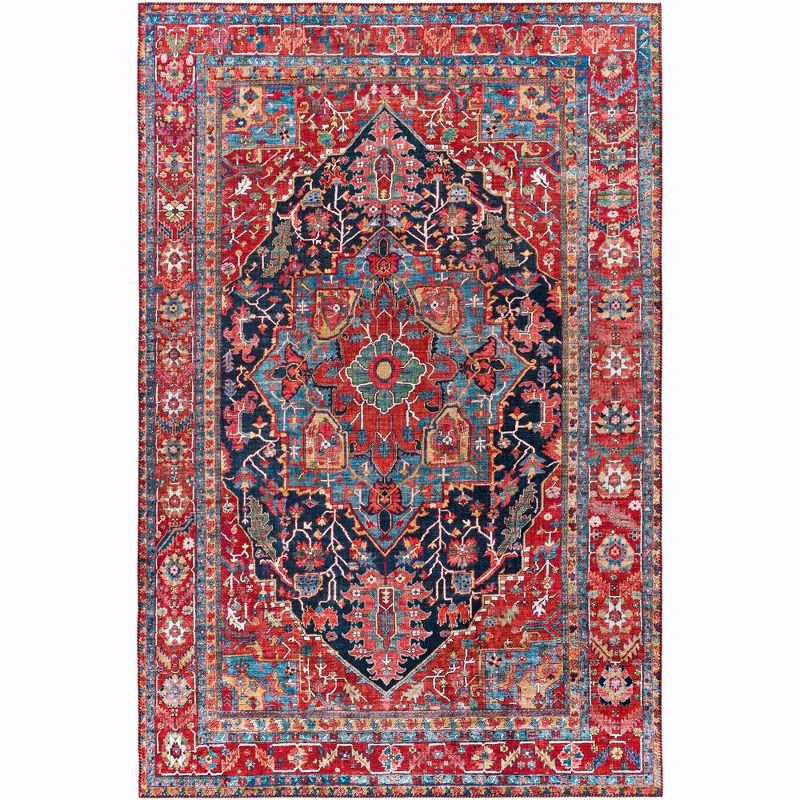 Mark & Day Linden Woven Indoor Area Rugs Bright Red, 1 of 12