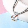 Pony Horse Charm for Women European Bead Three Tone Gold Plated Sterling Silver Ginger Lyne Collection - 2 of 4