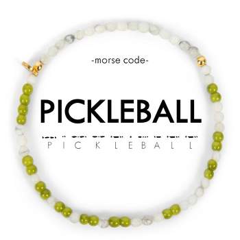Morse Code Beaded Bracelet 3mm: PICKLEBALL - ETHICGOODS