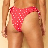 Women's Polka Dot Ruffle Low-Rise Ultra High Leg Extra Cheeky Bikini Bottom - Wild Fable™ - 2 of 4