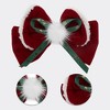 Unique Bargains Christmas Hair Clips Sable Bow for Christmas 5.51"x4.33" Red White 1 Pc - 3 of 4